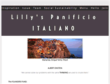 Tablet Screenshot of lillyspanificioitaliano.com